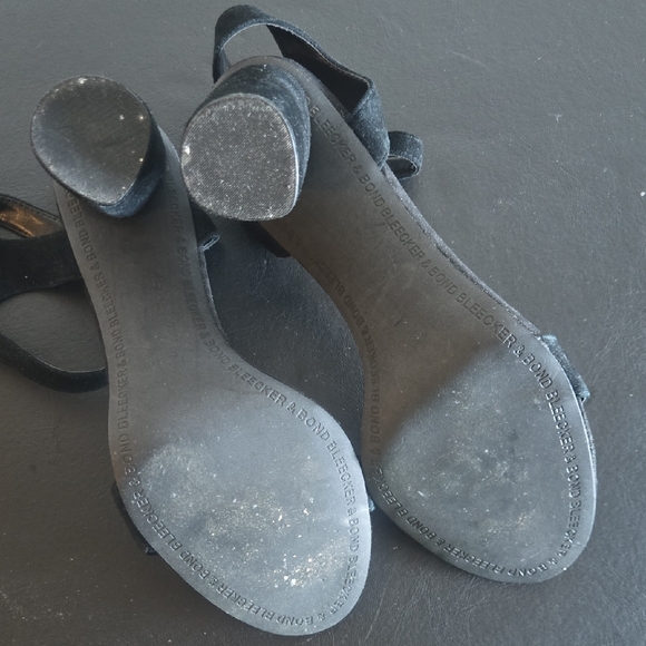 Chic Black Suede Heels - Picture 7 of 9